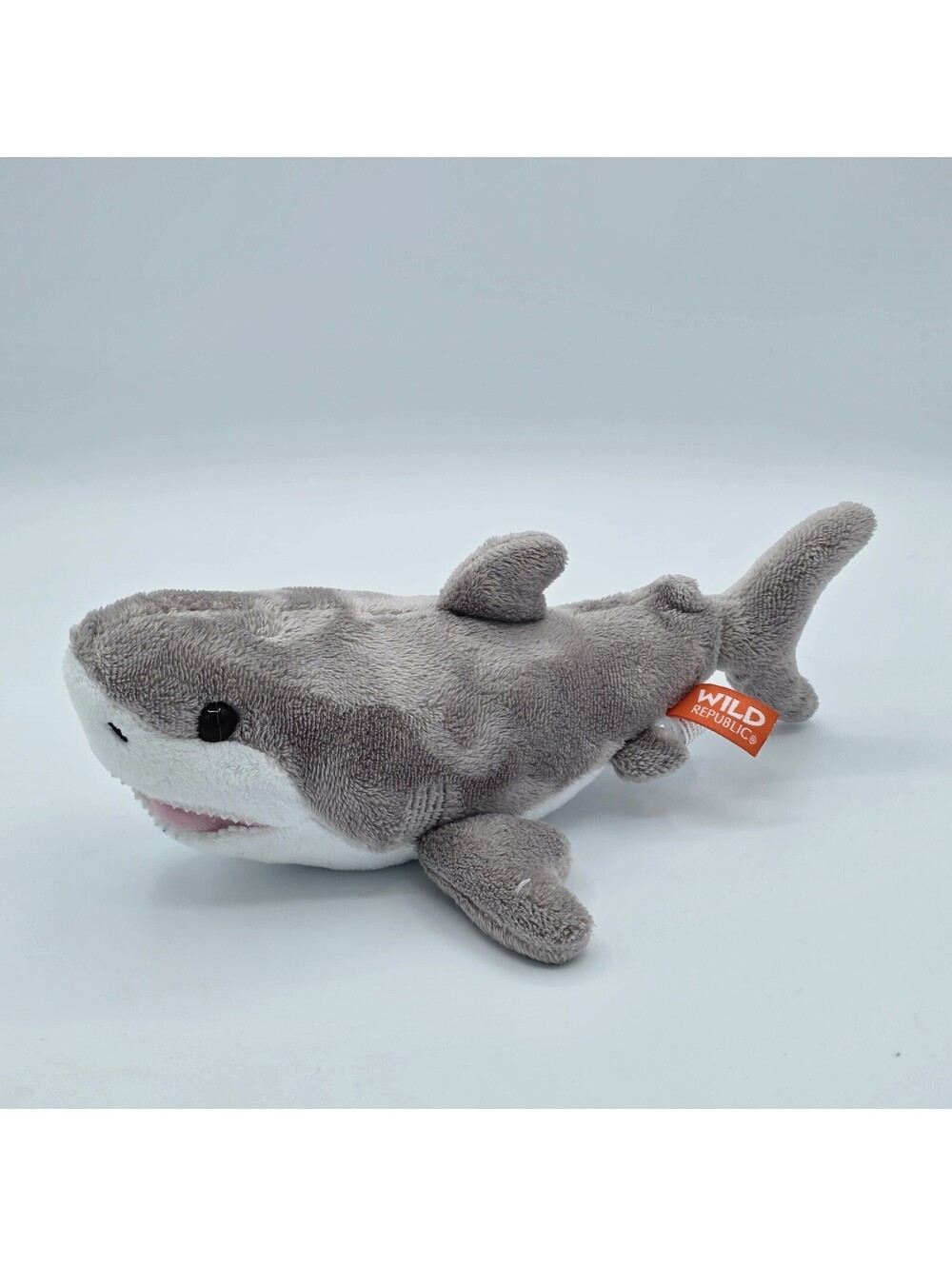 Wild Republic Sea Critters Grey & White Shark 10" Soft Plush Toy Stuffed Animal
